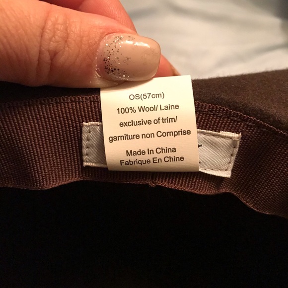 Delux Brown Wool Hat (57 cm) - Picture 8 of 8